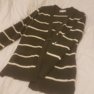 Olive green cardigan